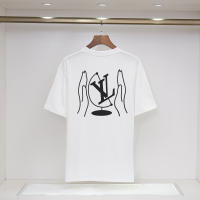Camiseta Deportiva de Algodón Puro para Hombres Cuello Redondo, Estampado de Logo Delantero, Estilo Básico Casual para el Verano - details 8