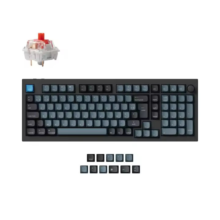 Keychron-Teclado mecánico personalizado Q5 Pro QMK/VIA, inalámbrico, colección de diseño ISO, retroiluminación RGB intercambiable en caliente - 1