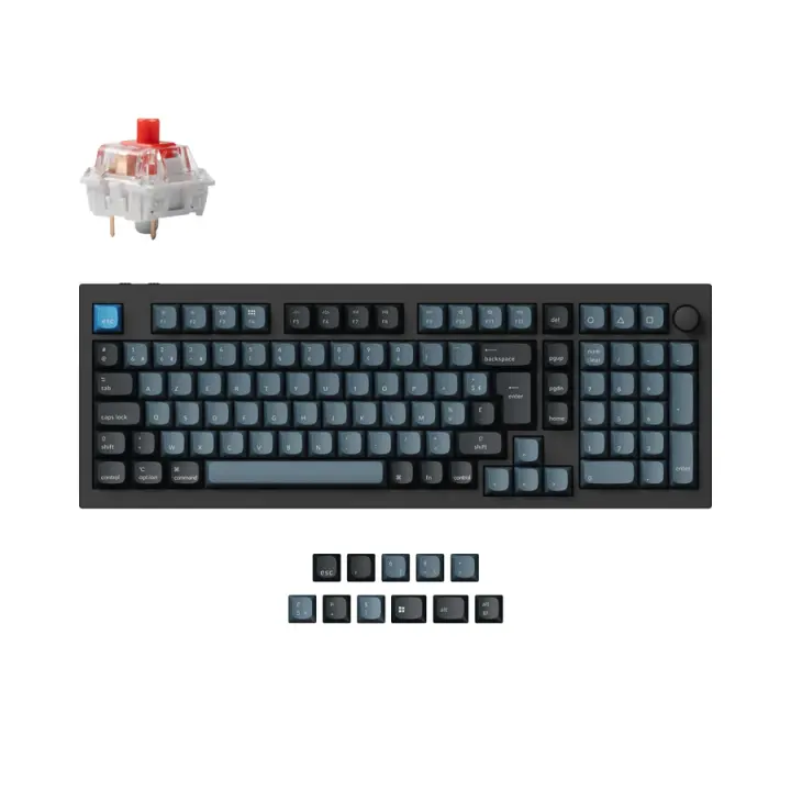 Keychron-Teclado mecánico personalizado Q5 Pro QMK/VIA, inalámbrico, colección de diseño ISO, retroiluminación RGB intercambiable en caliente - 1