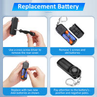 Sectyme alarma de seguridad de autodefensa, luz LED de carga de 130dB, antirlobo para estudiante y mujer, con llavero, alarma de emergencia - details 9