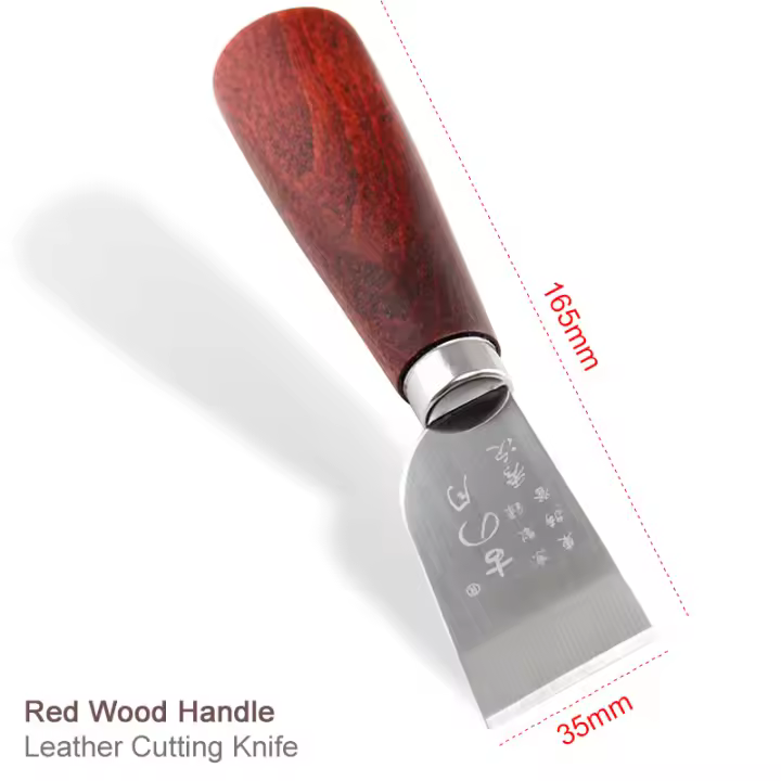 Cuchillo profesional cortador de cuero, hoja de acero inoxidable para Patchwork, herramienta de corte de tela de papel, patrón de madera - 1