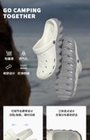 Vendaje agujero zapatos de los hombres de verano al aire libre desgaste bolsa de suela suave cabeza antideslizante transpirable zapatos de playa de los hombres vadear EVA zapatillas frescas - details 1