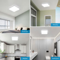 Goeco Luz de Techo LED Moderna 36W, IP44, 4050LM, 6500K, Luz Blanca Fría, PVC, Iluminación Interior, Montaje en Parachoques - details 3