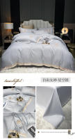 Juego de Cama de Europeo Simple con 60 Hilos Lavado y Doble Cara Suave como Seda de Hielo Juego de 4 Piezas con Funda de Edredón y Sábana - details 10