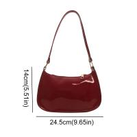 Bolso de hombro informal de nuevo diseño para mujer, bolso de cuero de lujo de Color sólido para axila, bolso pequeño suave y dulce para mujer - details 0
