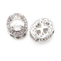 Cuentas de Espaciador Ovaladas de Brasso Dorado 18K Accesorios de Joyería DIY de Alta Calidad - details 8