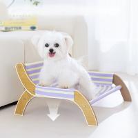 Sofá para mascotas sencillo y resistente al desgaste, cama para perros desmontable reclinable a rayas para gatos, transpirable y a prueba de humedad, para el hogar - details 6
