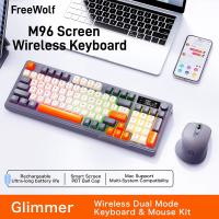 M87-teclado inalámbrico de doble modo con Bluetooth, juego de ratón, teléfono móvil, escritorio, Oficina, sin retraso - details 0