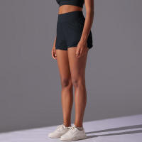 Pantalones cortos de malla transparente para yoga para mujer, transpirables, de secado rápido, para gimnasio - details 7