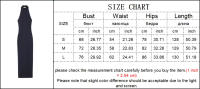 Vestido Largo con Cuello Halter para Mujer OUWU Elegante con Hombros Descubiertos y Espalda Descubierta Maxi Sexy para Primavera y Verano Vestido de Fiesta Liso Elegante - details 0