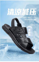 Zapatillas de Playa de Cuero Genuino para Hombres Comodidad de Verano con Estilo - details 2