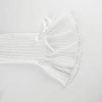 BUNO-Camisas acampanadas de manga larga con solapa y botones para mujer, blusas informales fruncidas transparentes, cubierta de playa, verano y otoño - details 16