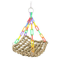 Juguetes de Columpio para Pericos Juguetes de Masticación para Jaula de Pájaros Accesorios de Jaula Coloridos de Partes de Mar de Hierba - details 1