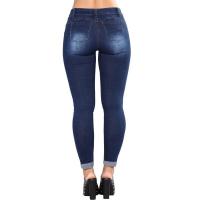 Vaqueros desgastados de estilo coreano de cintura alta para mujer - details 6