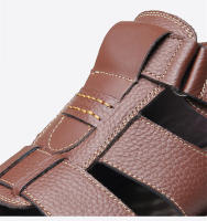 Sandalias informales impermeables para hombre, zapatos transpirables de cuero, antideslizantes, para playa y exterior, Verano - details 8