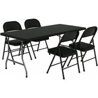 Mesa Plegable Rectangular 180x70x74cm Catering |   Mesa de resina con patas de acero plegables para eventos y terrazas |   Unidad (Blanca) - details 11