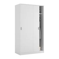 Dos Puertas Correderas, Acabado en Blanco Artik, Medidas: 100 cm (Largo) x 50 cm (Ancho) x 200 cm (Alto) - details 5
