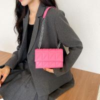 Bolso de hombro de diseñador a la moda para mujer, bolsos con asa de cuero PU, bolsos cruzados con correa de cadena para mujer - details 17