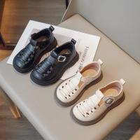 Zapatos planos versátiles transpirables antideslizantes para niñas, calzado de cuero para niños, moda y cómodo, estilo coreano, Otoño, 2024 - details 1