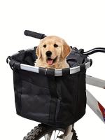 Cesta delantera para bicicleta, bolsa de transporte para perros pequeños y mascotas, tubo de manillar de ciclismo MTB desmontable - details 0