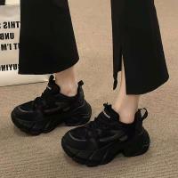 Zapatos deportivos de primavera para mujer, Zapatillas con tacón de cuña, ligeras, informales y transpirables, con aumento de altura - details 4