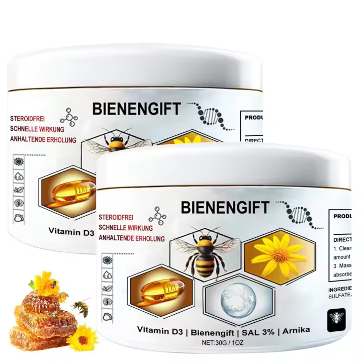 2 piezas de crema múltiple, crema profesional de veneno de abeja para todo tipo de piel - 1