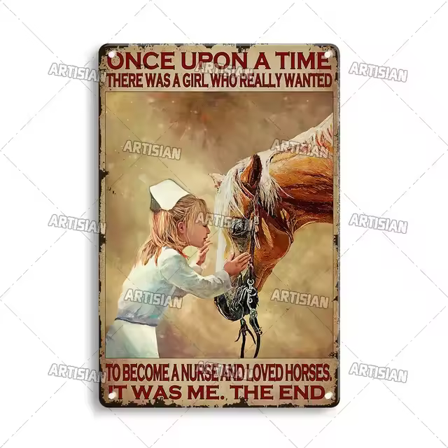 Cartel de Metal Artisan Ride Cowgirl, cartel de lata de vaquero, placa decorativa de carreras de caballos, decoración de pared, garaje, Bar, Pub, Club, Hotel - 1