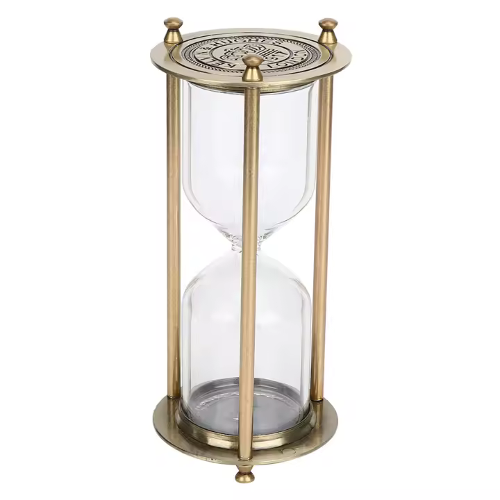 Reloj de arena de cristal, decoración del hogar, reloj de arena, temporizador, accesorio, regalos, adorno pequeño - 1