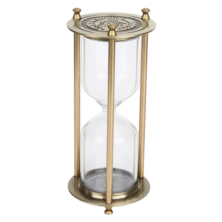 Reloj de arena de cristal, decoración del hogar, reloj de arena, temporizador, accesorio, regalos, adorno pequeño - 1