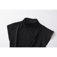 OUWU Elegante Corset de Satén de Color Puro con Cuello Doblado para Mujer - details 6