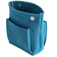 Bolsa de Maquillaje de Tela de Fieltro Portátil Bolsa de Cubierta para Viajes con Accesorios de Higiene Personal y Pinceles - details 5