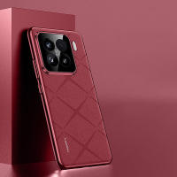 Funda protectora de lente de cámara de cuero vegano de lujo para Xiaomi 15 Pro 15, cubierta de teléfono con parachoques de PC plateada - details 7