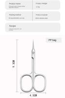 Tijeras Profesionales de Acero Inoxidable para Manicura Punta Curvada para Crecimiento de Cutículas - details 6