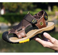 Casual Men Outdoor Sandals Summer Breathable Flat Sole Beach Shoes Comfort Soft Walking Hiking Sandals Athletic Male Shoes 2024 - details 15