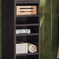Mueble de Baño de Alto Estante Estanterías con 2 Puertas y Cajón Blanco Tamaño 20x20x180cm - details 90