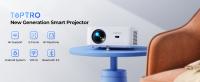 Proyector【Android TV】, Proyector 4K Soporte, 25000 Lúmen Proyector Bluetooth WiFi Full HD 1080P Nativo, TOPTRO Proyector Cine En Casa HDMI USB, Enfoque Eléctrico 4P Corrección, Zoom 50% con Trípode - details 0