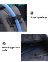 Mochila de Gran capacidad para acampar, bolsa de senderismo al aire libre, impermeable, senderismo, bolsa de deporte - details 14