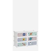 Estante Organizador Modular de 16 Cubos Plástico Rosa Ideal para Ropa, Zapatos, Juguetes - details 10