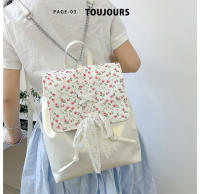 Mochila Floral de Estilo Japonés Ligera de Primavera-Verano Bolso Escolar Casual para Mujeres - details 3