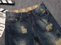 Nuevos pantalones vaqueros rasgados para hombre, pantalones vaqueros informales a la moda, pantalones pitillo rectos de alta calidad, Color azul oscuro Vintage, Dropship para hombre - details 10