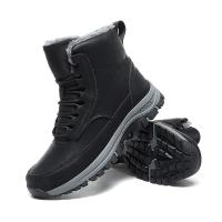 Botas De Invierno Con Piel Antideslizantes Impermeables Para Hombre Botas De Nieve Alta Top Microfibra Cuero Sintético Lining De Plush - details 29