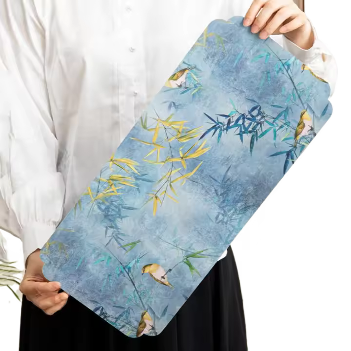 Tapete de té elegante impermeable de estilo chino, tapete de mesa antideslizante con aislamiento térmico, tapete de vajilla Vintage, decoración del hogar - 1