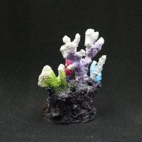 Adorno de arrecife de Coral simulado de resina, artesanía colorida, paisajismo del tanque de peces, accesorios creativos de plantas acuáticas artificiales - details 2