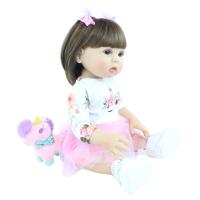 Muñeca realista de 19 pulgadas para niña, juguete de bebé Reborn De 48 CM con cuerpo de silicona suave completo, bonito vestido hecho a mano, regalo de cumpleaños - details 4