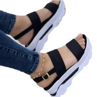 Sandalias de tacón de cuña de verano para mujer - details 4