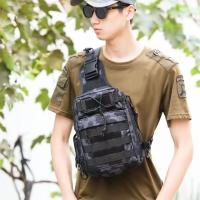 Bolso de pecho táctico Molle para hombre, bolsa de aparejos de pesca, Camping, senderismo, caza, eslinga, un solo hombro, bolso deportivo - details 11