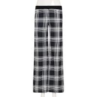 Otoño Invierno mujer pierna recta a cuadros pantalones de cintura femenina Haruku ropa cómoda - details 2