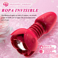 Vibrador Telescópico Enchufe Anal Vibrante con Mando a Distancia Masajeador Prostatea - details 11