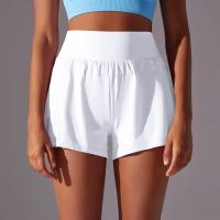 Pantalones cortos transpirables de cintura alta para mujer, pantalón corto para gimnasio, correr, tenis, doble cara, antibrillo, pantalones cortos deportivos informales - details 1