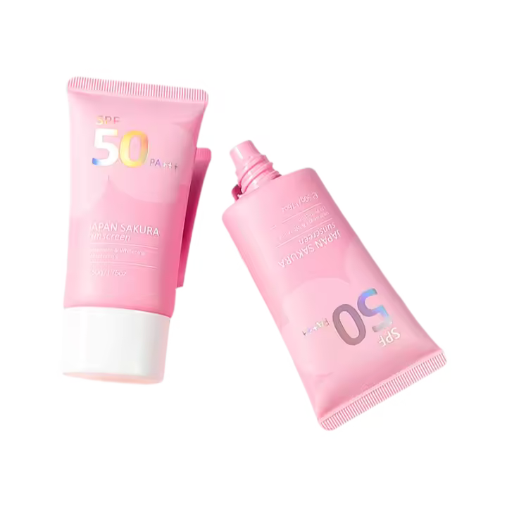Crema iluminadora Sakura, protector solar coreano, bloqueador solar facial Spf50, loción aislante, crema hidratante refrescante - 1